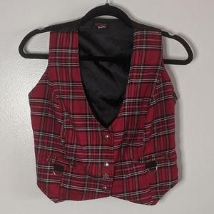 Switchblade Stiletto Plaid Vest Vintage Steady L